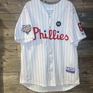 2009-Philadelphia Phillies-Ryan Howard-World Series Jersey- Sz.50(large)
